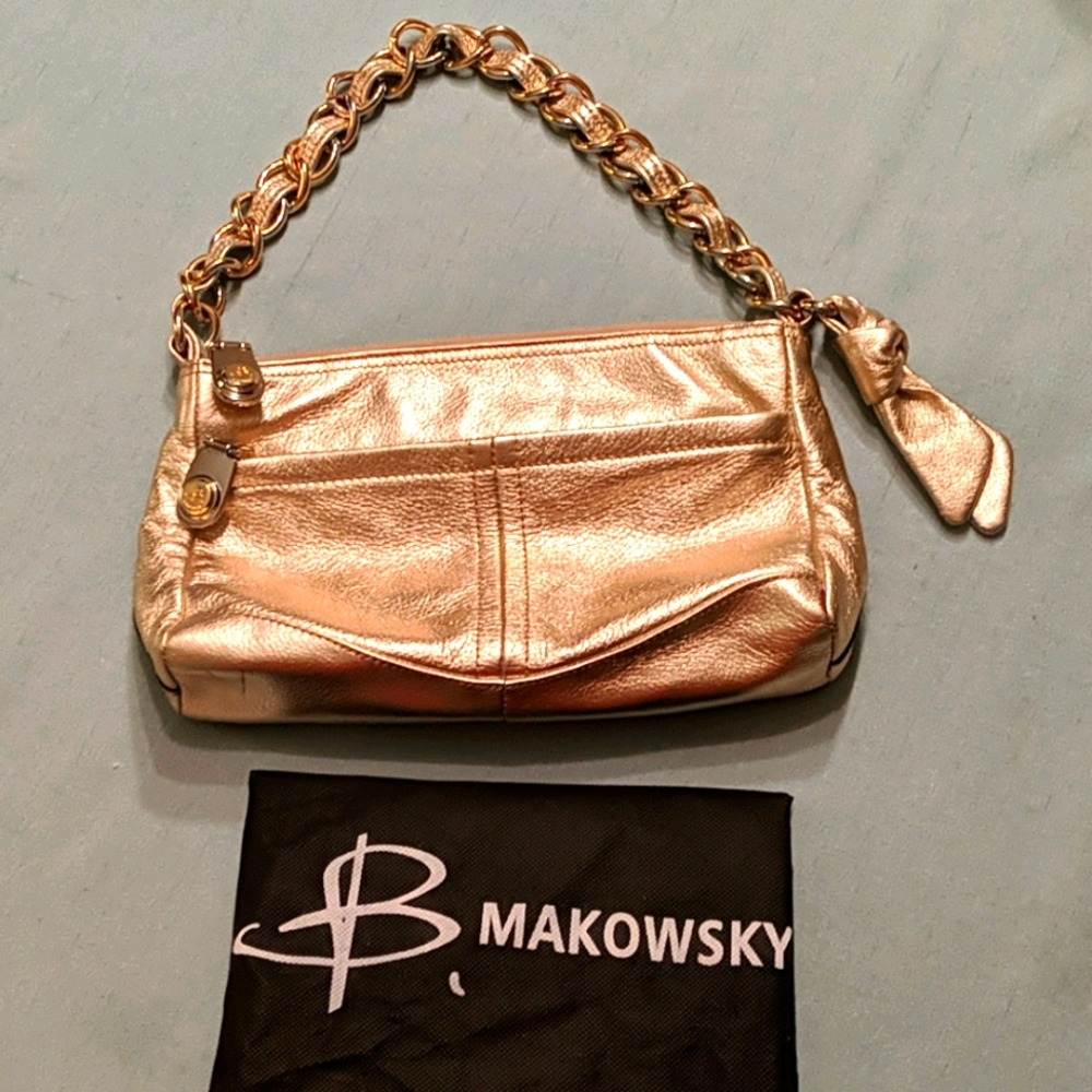 B. MAKOWSKY Gold handbag